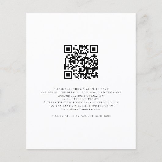 Papier Script budgétaire Nous faisons Black QR Code Maria (Dos)