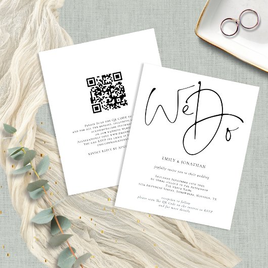 Papier Script budgétaire Nous faisons Simple QR Code Mari