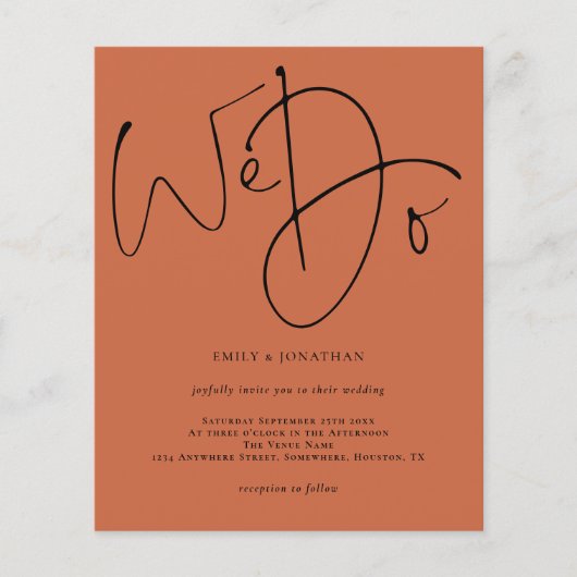 Papier Script budgétaire Nous faisons Terracotta Faire-pa (Devant)