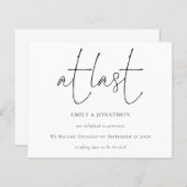 Papier Script de budget au Faire-part Fiançailles Dernier (Devant / Derrière)