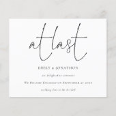 Papier Script de budget au Faire-part Fiançailles Dernier (Devant)