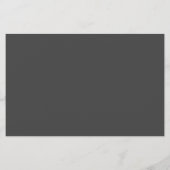 Papier Script de charbon de bois moderne simple Enregistr (Dos)