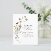 Papier Script de Fête des mariées de Fleur sauvage Boho B (Debout devant)