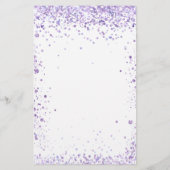 Papier Script de parties scintillant blanche violet maria (Dos)