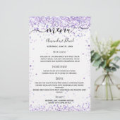 Papier Script de parties scintillant blanche violet maria (Debout devant)