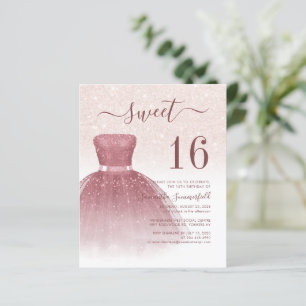 Papier Script de Parties scintillant en or de 16 Roses Bu