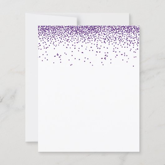Papier Script de Parties scintillant violet budget Nous f (Dos)