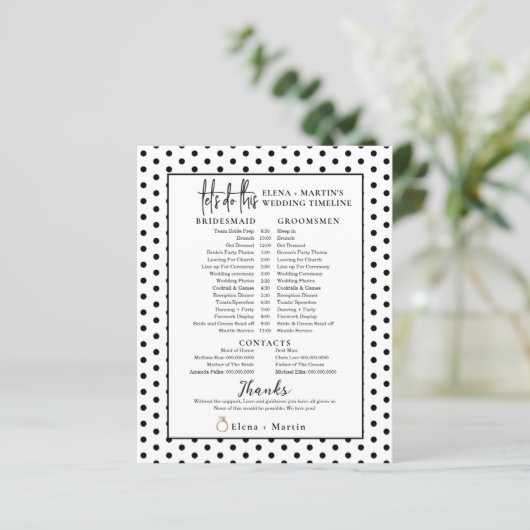 Papier Script de points minimaux - Calendrier du jour de  (Debout devant)