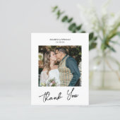 Papier Script de remerciement de mariage photo Budget (Debout devant)
