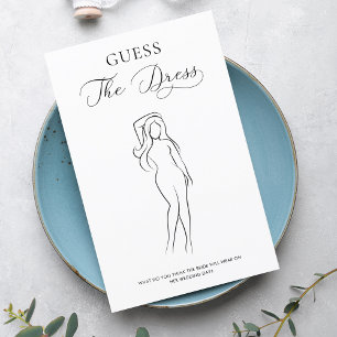 Papier Script Delicate Guess the Dress Fête des mariées J