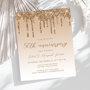 Papier Script du 50e anniversaire de la Parties scintilla