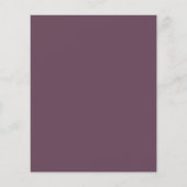 Papier Script Élégant Budget Mauve Enregistrer La Date Fl (Dos)