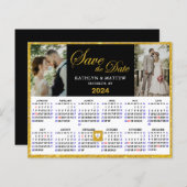 Papier Script élégant du budget 2024 Calendrier Enregistr (Devant / Derrière)