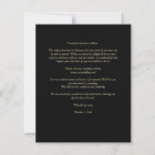 Papier Script lunaire photo Mariage noir budget (Dos)
