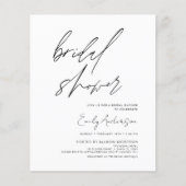 Papier Script manuscrit de Fête des mariées budgétaire mi (Devant)