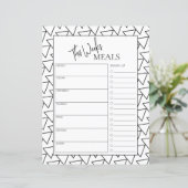 Papier Script minimal Abstrait Texte Planificateur de rep (Debout devant)