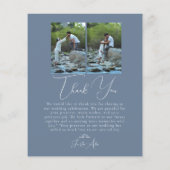 Papier Script Minimalist Photo Collage Thank You Cards (Dos)