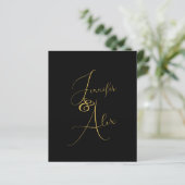Papier Script Minimalist Photo Collage Thank You Cards (Debout devant)