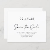 Papier Script minimaliste du budget noir blanc Enregistre (Devant / Derrière)