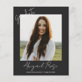 Papier Script moderne 2023 Photo Grad Party Faire-part (Devant)