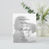 Papier Script moderne 2 Photo Budget Faire-part de mariag (Debout devant)