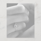 Papier Script moderne 2 Photo Budget Faire-part de mariag (Dos)