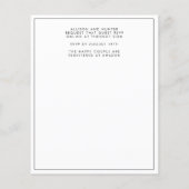 Papier Script moderne Enregistrer la date (Dos)