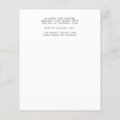 Papier Script moderne Enregistrer la date (Dos)