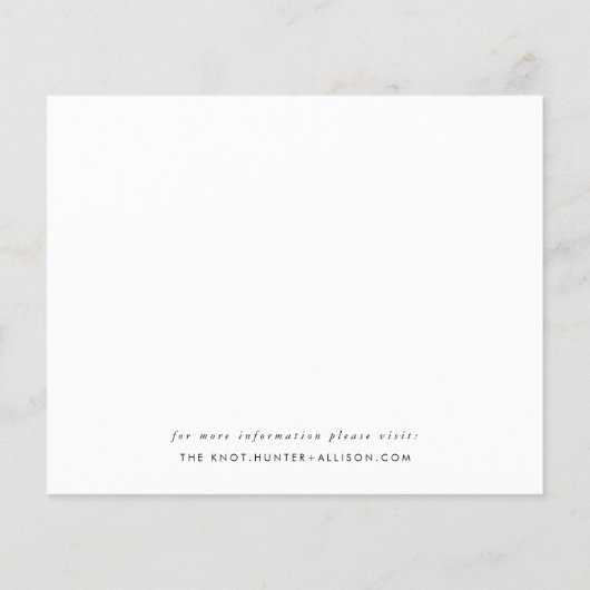 Papier Script moderne Enregistrer la date (Dos)