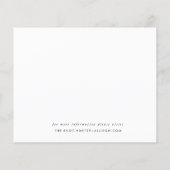 Papier Script Moderne Enregistrer La Date | Budget (Dos)