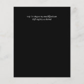 Papier Script noir blanc typographie Mariage budget simpl (Dos)