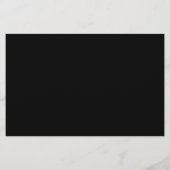 Papier Script noir budget simple élégant Enregistrer la d (Dos)