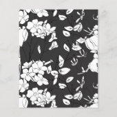 Papier Script noir et blanc minimal du budget Enregistrer (Dos)