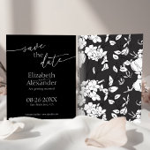 Papier Script noir et blanc minimal du budget Enregistrer