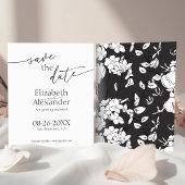 Papier Script noir et blanc minimal du budget Enregistrer