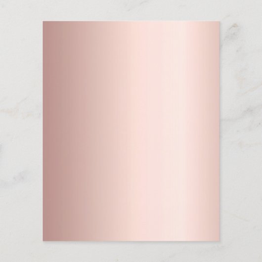 Papier Script or rose 60e anniversaire invitation budgéta (Dos)