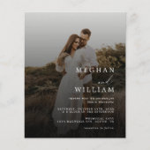 Papier Script photo bon marché QR Code Mariage noir (Devant)