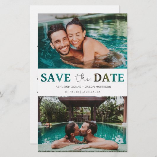 Papier Script photo Mariage de l'effet de coupure économi (Devant / Derrière)