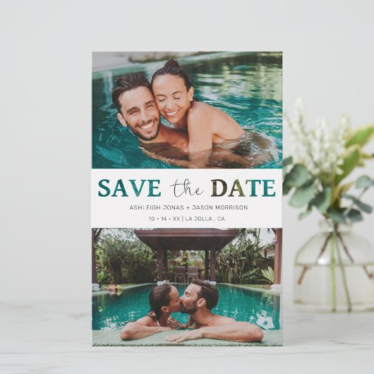 Papier Script photo Mariage de l'effet de coupure économi (Debout devant)