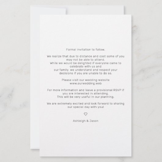 Papier Script photo Mariage de l'effet de coupure économi (Dos)