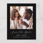 Papier Script photo minime du budget noir Enregistrer la (Devant)