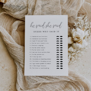 Papier Script Rustique Il A Dit Qu'Elle A Dit Fête des ma