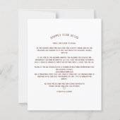 Papier Script Whimsical D'Effet De Dentelle De Photo Rust (Dos)