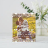 Papier Script Whimsical D'Effet De Dentelle De Photo Rust (Debout devant)