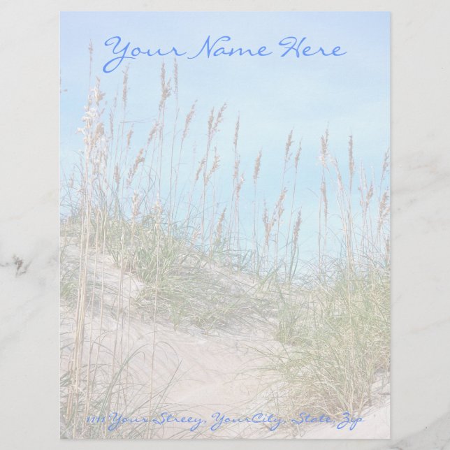 Papier Sea Oats Outer Banks série NC (Devant)