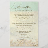 Papier Sea Turtle Modern Coastal Ocean Beach Swirls (Dos)