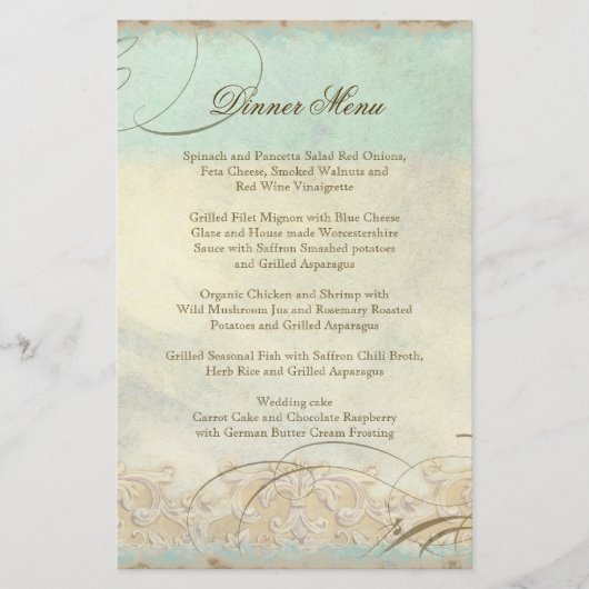 Papier Sea Turtle Modern Coastal Ocean Beach Swirls (Devant)