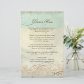 Papier Sea Turtle Modern Coastal Ocean Beach Swirls (Debout devant)