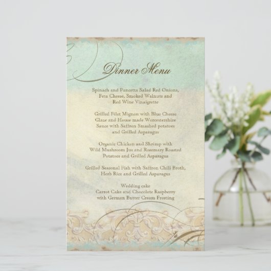 Papier Sea Turtle Modern Coastal Ocean Beach Swirls (Debout devant)