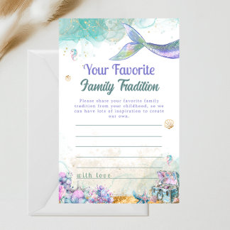 Papier Seafoam Mermaid Family Tradition Keepsake